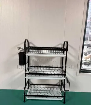Executive Carbon Black Advanced 3-Layer Dish Rack