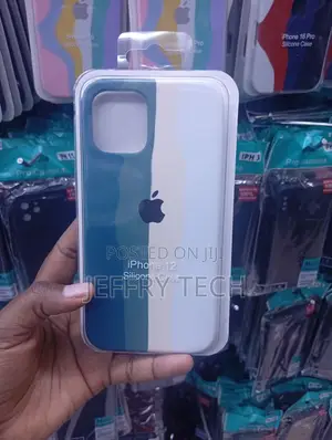 iPhone 12 Vertically Split Color-Blocked Aesthetic Casing