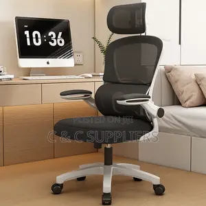 Office High Back Staff Chair With Flip Armrest