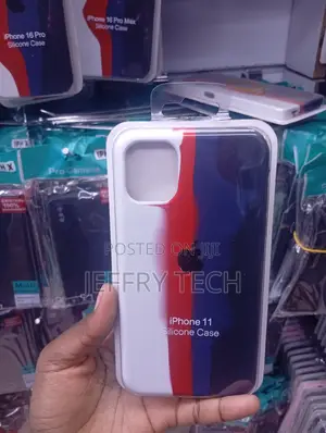 iPhone 11 Tri-Color Vertical Split Apple Logo Case