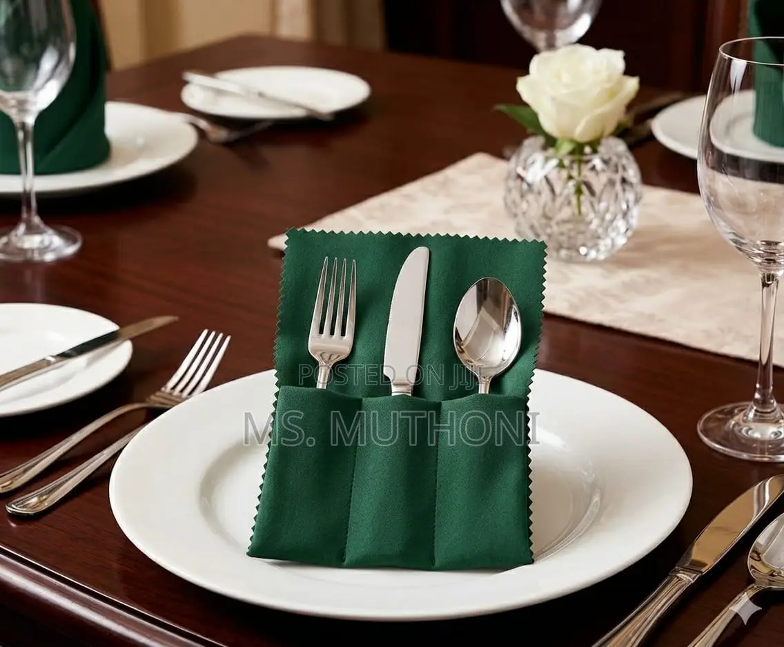 5pcs Napkin Washable Silky