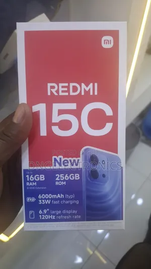 New Xiaomi Redmi 15C 4G 128 GB Black