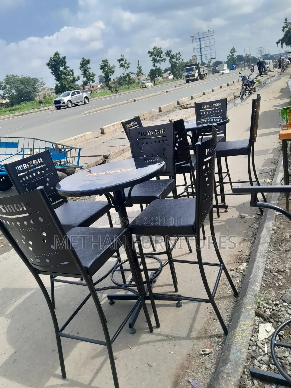 High Stools Restaurant Chairs and Table