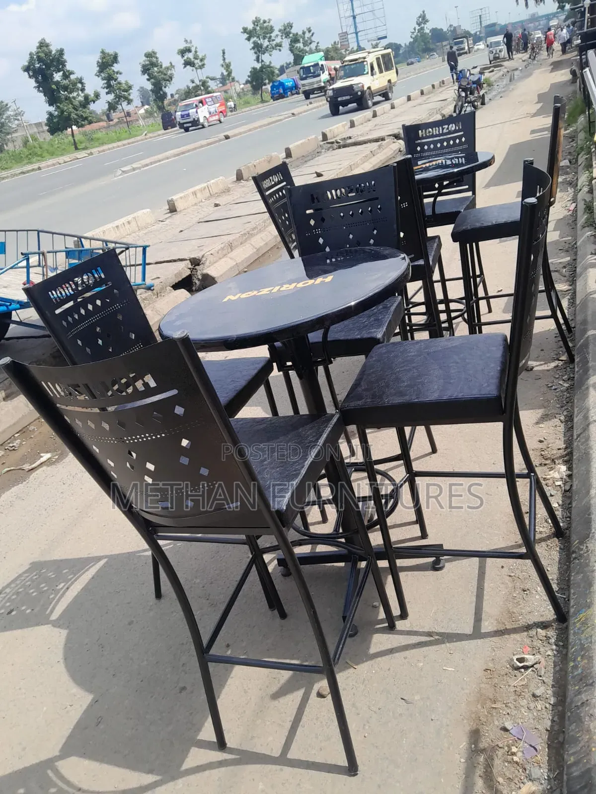 High Stools Restaurant Chairs and Table