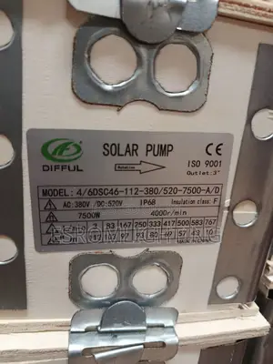 DIFFUL 7.5KW Solar Submersible Pump