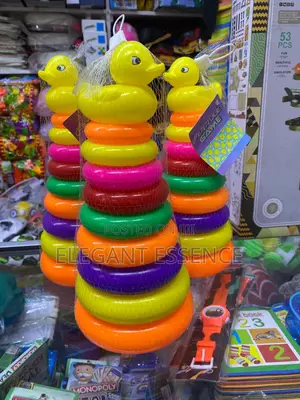 Kids Creative Eco-Friendly Plastic Rainbow Stacking Construction Toy