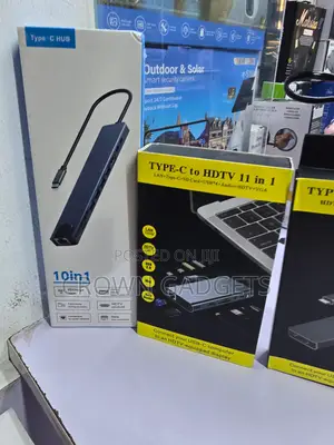 Multiport USB-C Hub 11-in-1 for Laptop MacBook Tablet