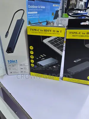 11-in-1 USB-C Docking Hub With HDMI LAN Audio Port
