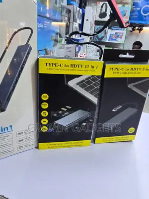 11-in-1 USB-C Docking Hub With HDMI LAN Audio Port