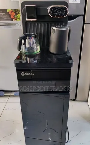 Black Silver Nunix A1C Bottom Load Hot and Cold Water Dispenser