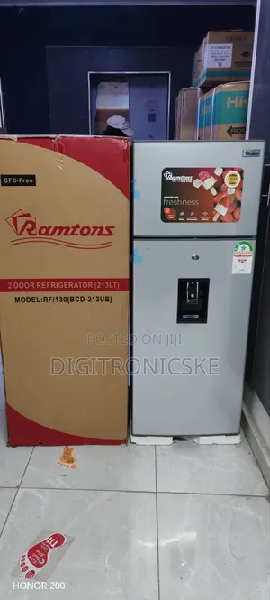Ramtons Rf-130 213l Double Door Fridge With Dispenser