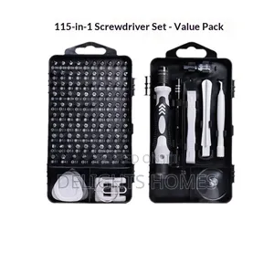 115 PC Tool Box Kit - Precision Screwdriver Set-Pa