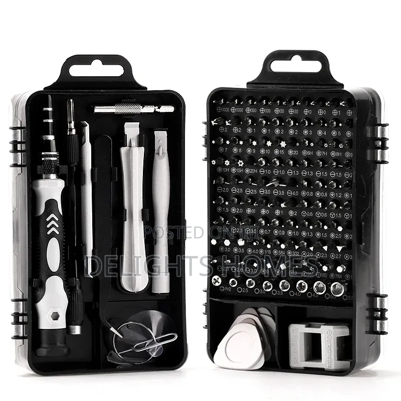115 PC Tool Box Kit - Precision Screwdriver Set-Pa