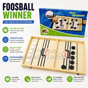 Wooden Foosball Winner Fast Sling Puck Game – 2 Player Tabletop