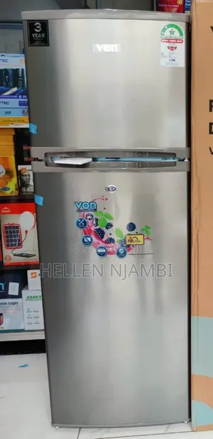 Von Double Door Refrigerator VRT-181DRAX Silver 181L