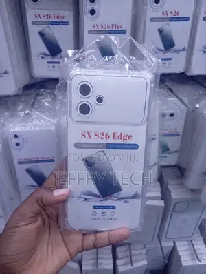 Samsung Galaxy "S26 Edge Clear 1.5mm Shockproof TPU Phone Case