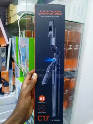 C17 AI Auto Tracking Phone Gimbal With Gesture Control