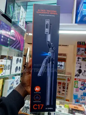 C17 3-in-1 Selfie Stick Tripod With AI Face Tracking