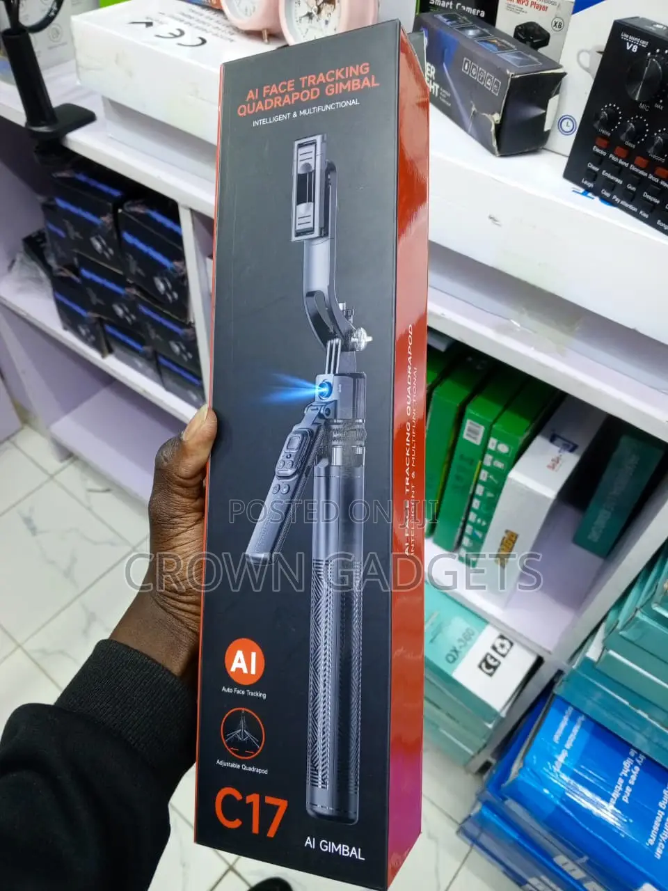 C17 Intelligent Face Tracking Tripod for Android iPhone