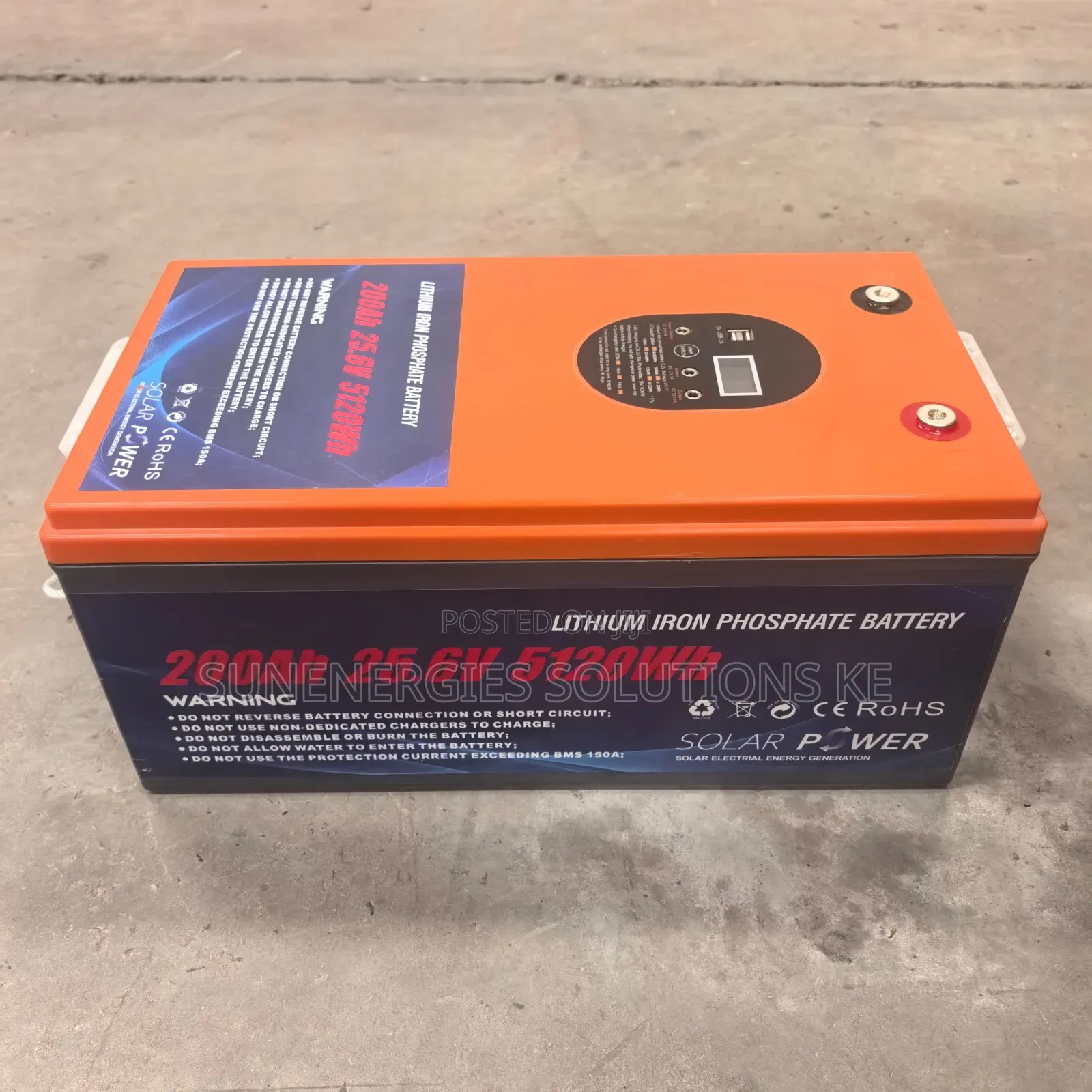 5.12kwh 25v 200ah Lithium Iron Phosphate Battery