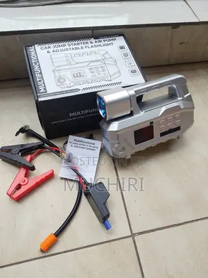 High Capacity Car Battery Jump Starter With Compressor