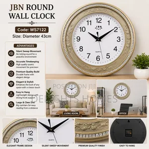 JBN Round Wall Clock_b