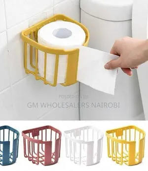 Punch-Free Toilet Paper Holder