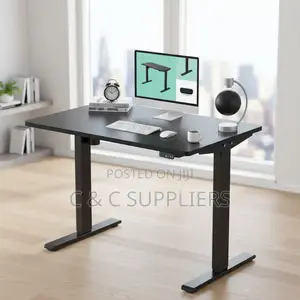 Black Electric LIftable Office Desk-1200mm