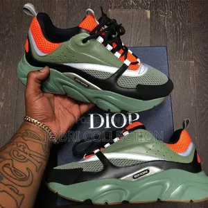 B22 Khaki Orange Dior Homme Sneakers