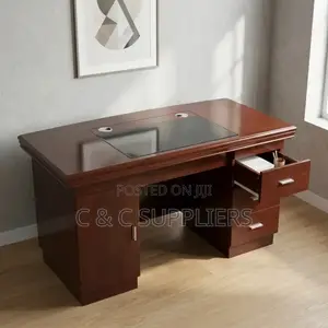 Mahogany Home Office Task Desk-140cm
