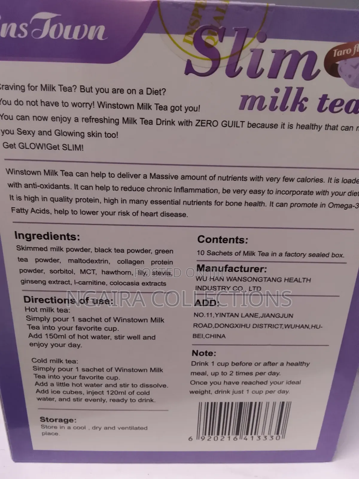SLIM MILK TEA - Dietary Supplement