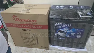 Black Ramtons 10KG Top Load Twin Tub Washing Machine