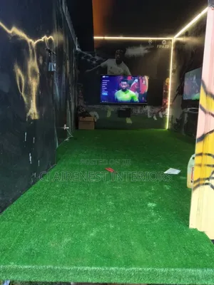 Gaming Area Indoor Artificial Grass Carpet Coverage