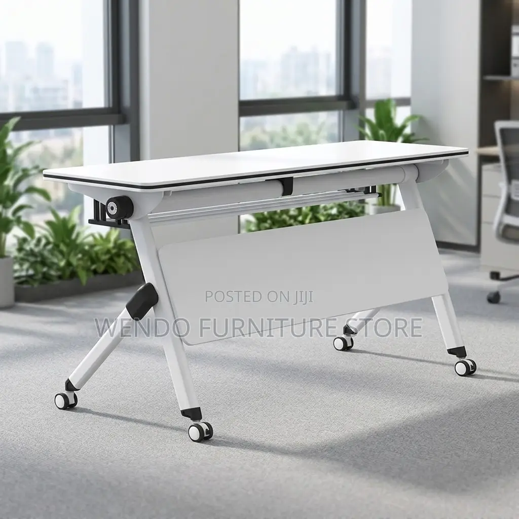Office Desk; 1.2m Foldable Office Training Movable Table
