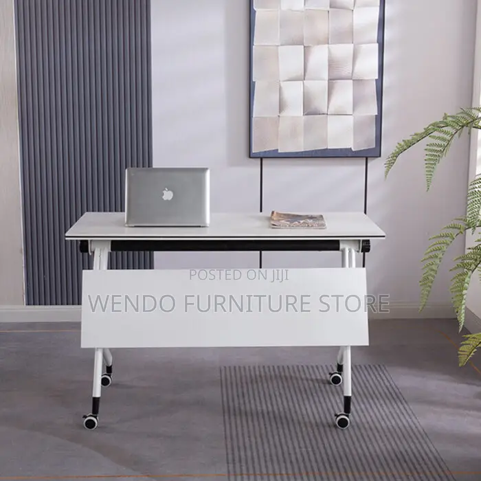 Office Desk; 1.2m Foldable Office Training Movable Table