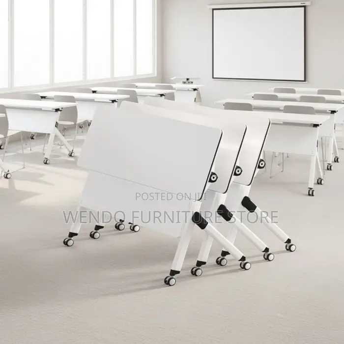 Office Desk; 1.2m Foldable Office Training Movable Table