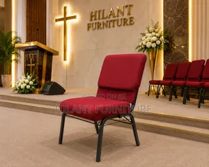 Red Unique Church Chair.