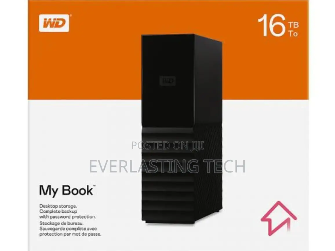 WD 16TB My Book Desktop RAID External Hard Drive HDD
