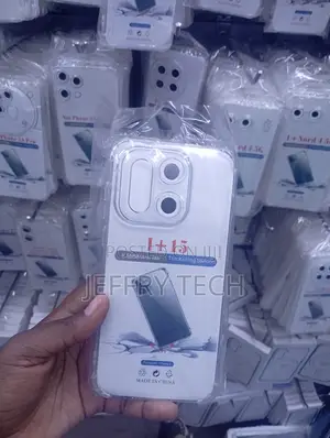 A Clear Shockproof Smartphone Case Branded as "I+15".