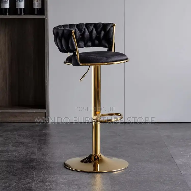 Barstool; Height Adjustable Ergonomic Comfortable Barstool