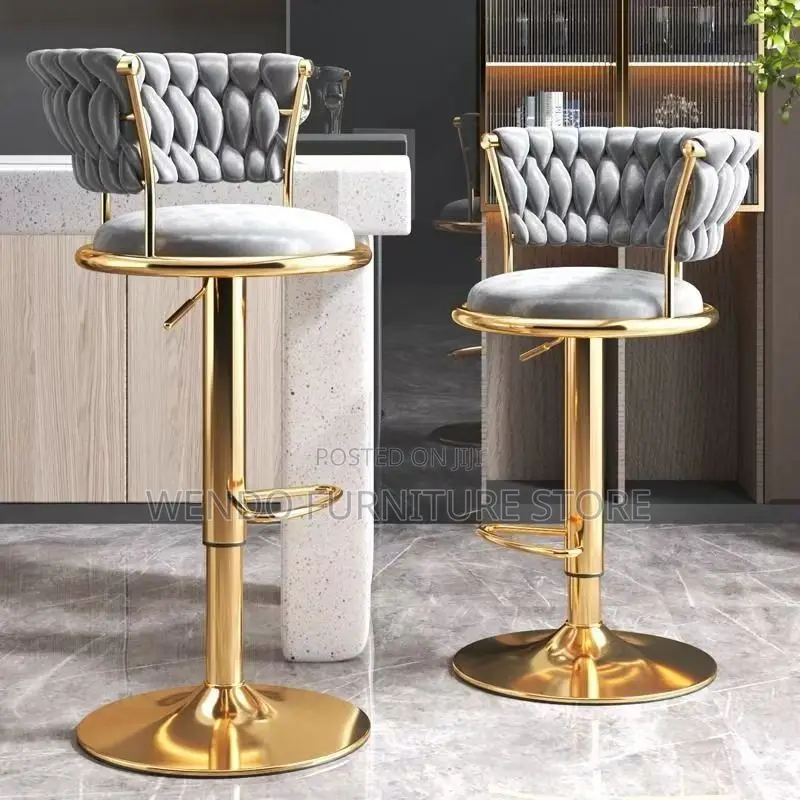 Barstool; Height Adjustable Ergonomic Comfortable Barstool