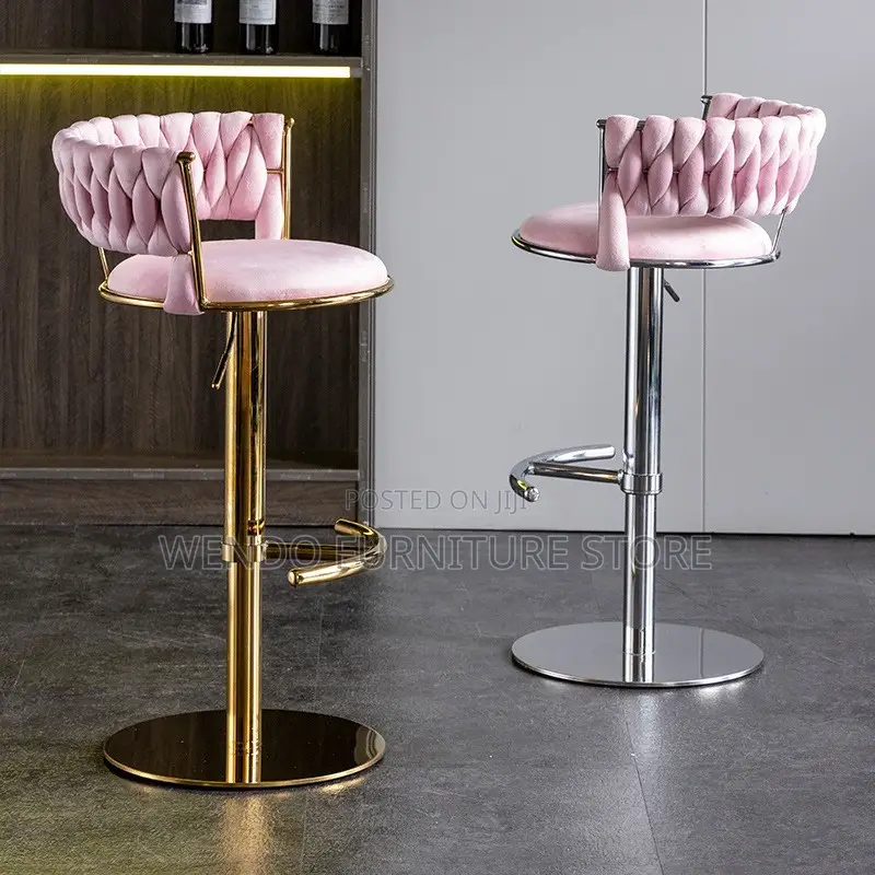 Barstool; Height Adjustable Ergonomic Comfortable Barstool
