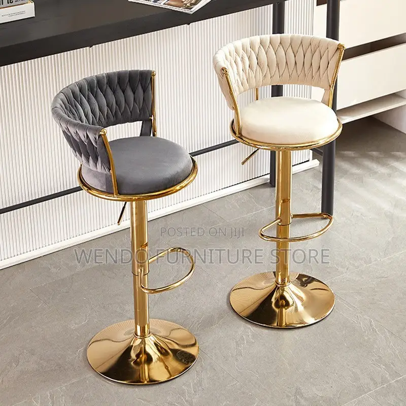 Barstool; Height Adjustable Ergonomic Comfortable Barstool