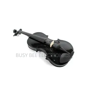 Black 4/4 Violin With Extra Complete Set String
