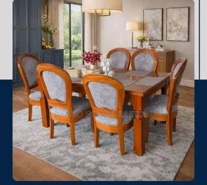 Dining Set : Mahogany 6-Seater Dining Set