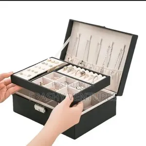 Jewerly Box for Dressers Black