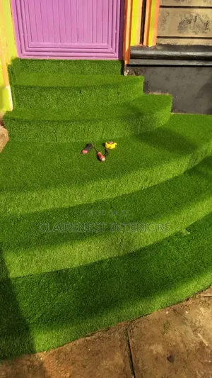 40mm Hall Entrance Staircase Artificial Green Grass Carpet