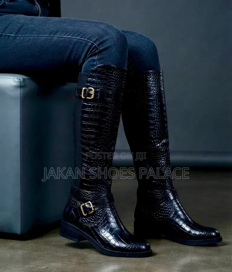 Ankle Boots Crocodile Print
