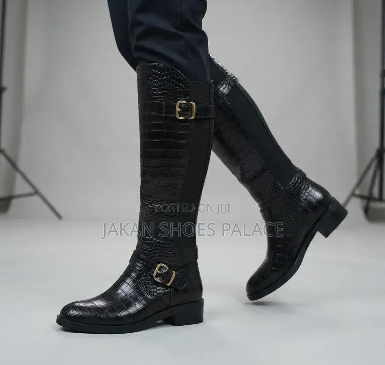 Ankle Boots Crocodile Print