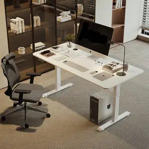 Office Desk : 1.6M Modern Electric Adjustable Height Table